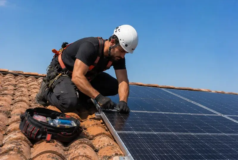 Maintenance et monitoring de panneaux solaires à Ogeu-les-Bains